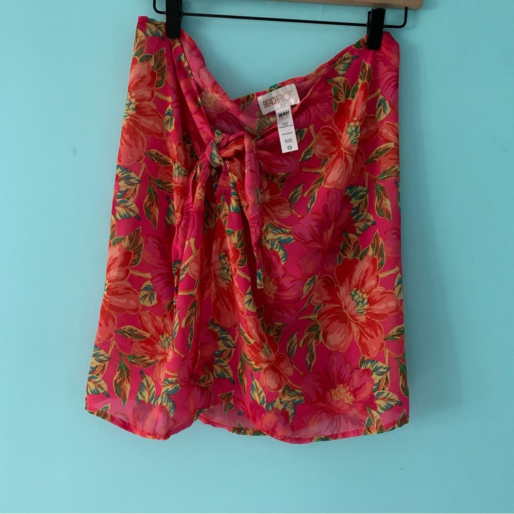Beach Riot Tropical Floral Swim Coverup Beach Travel Sarong XS-XL Revolve